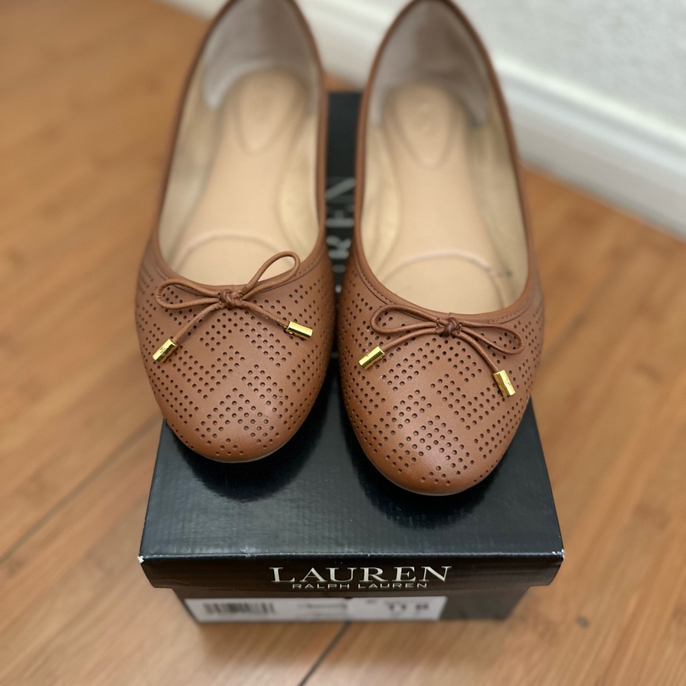 Lauren Ralph Lauren Jayna Ballet Flats – Size 11 in Tan